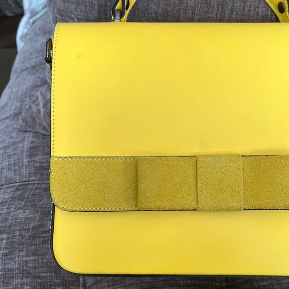 🇮🇹Italian leather & suede satchel w/strap🇮🇹 - Picture 3 of 13